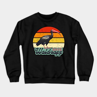 Save waldrapp (geronticus eremita) Crewneck Sweatshirt